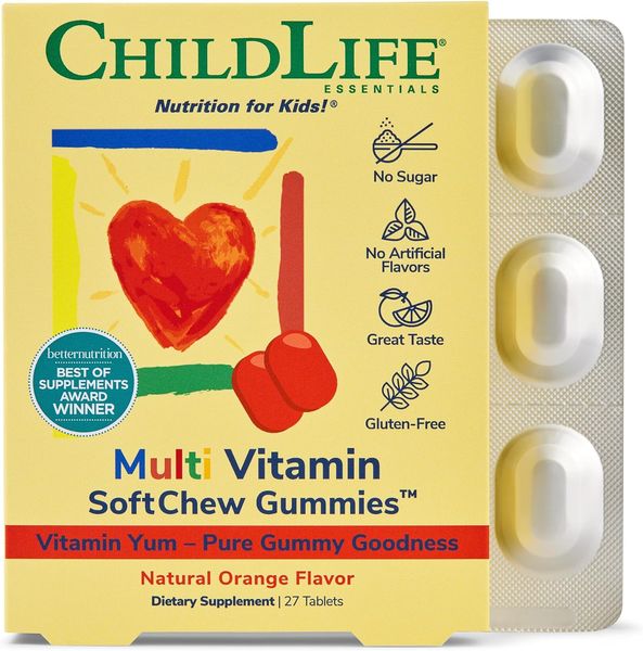 ChildLife Essentials Multivitamin Soft Chews Gummies 27 жувальних таблеток 2023-10-3467 фото