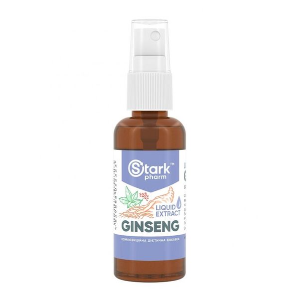 Екстракт кореня женьшеню Stark Pharm Ginseng Liquid Extract 50 мл 2023-10-2316 фото