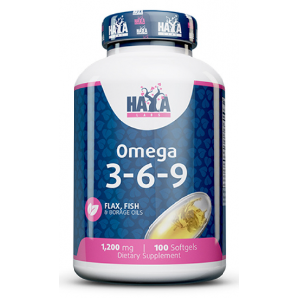 Haya Labs Omega 3-6-9 1200 мг 100 капсул 820230 фото
