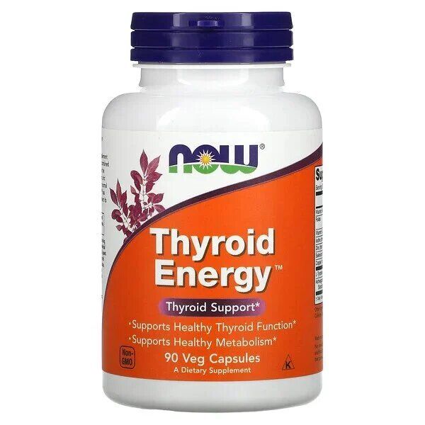 Витамины для щитовидной железы Now Foods Thyroid Energy 90 капсул 818505 фото