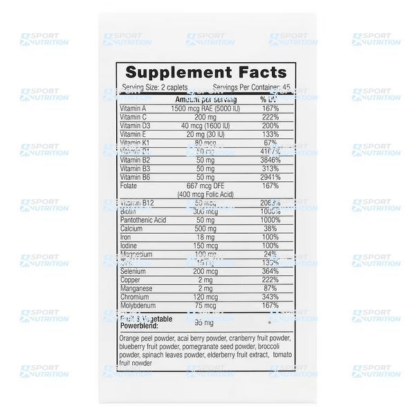 Витаминный комплекс для женщин VPLab Ultra Women's Multivitamin Formula 90 каплет 2022-10-0275 фото