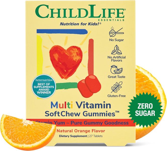 ChildLife Essentials Multivitamin Soft Chews Gummies 27 жувальних таблеток 2023-10-3467 фото