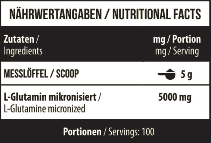 MST L-Glutamine Raw (500 g) 18073-01 фото