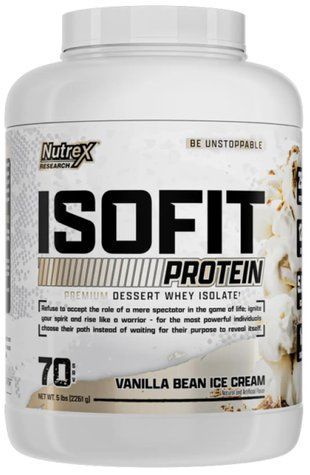 Протеїн Nutrex Isoﬁt 70 srv Vanilla Bean Ice Cream 2022-10-1316  фото