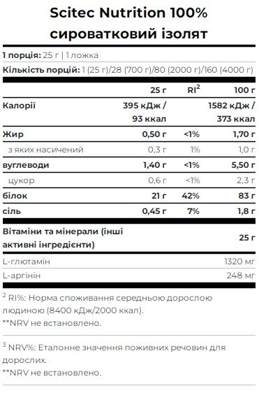 Протеїн Scitec Nutrition Whey Isolate 2000 г Печиво з кремом 5999100023079 фото