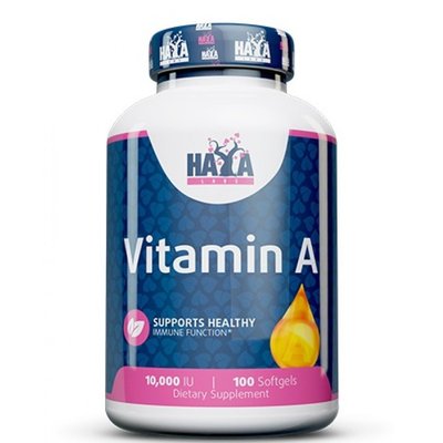 Haya Labs Vitamin A 10000 IU 100 капсул 820252 фото