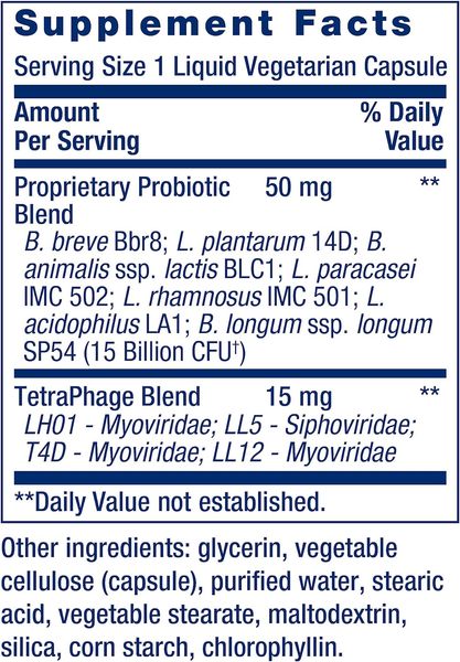 Підтримка здоров'я кишечника Life Extension Florassist GI With Phage Technology 30 капсул 2023-10-3221 фото