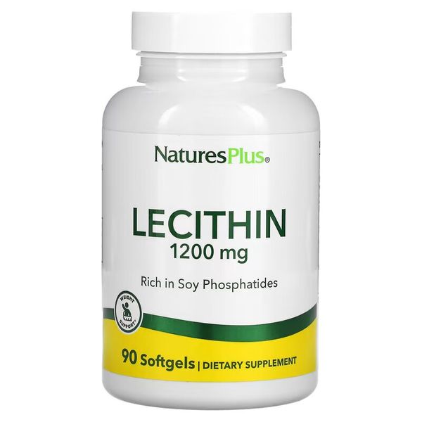 Лецитин Nature's Plus Licithin 1200 мг 90 капсул 2023-10-2364 фото