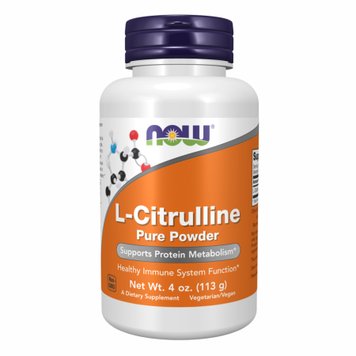 NOW Foods L-Citrulline Pure Powder 113 г 2022-10-1425 фото