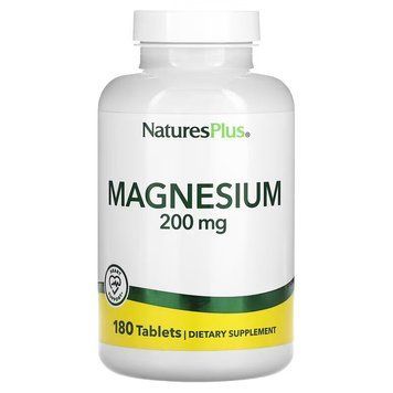 Магній Nature's Plus Magnesium 200 мг 180 таблеток 2023-10-3232 фото