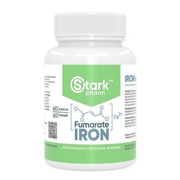 Заліза фумарат Stark Pharm Iron Fumarate 50 мг 60 капсул 2023-10-2671 фото