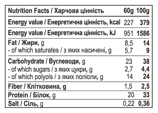 Протеїновий батончик Progress Nutrition 12 шт x 60 г Chocolate Caramel 2022-10-2895 фото