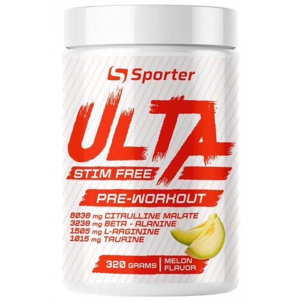 Предтренировочный комплекс Sporter Ulta Max Pre-Workout + Caffeine 370 г Melon 820992 фото