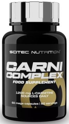 L-карнітин Scitec Nutrition Carni complex 1200 мг 60 капсул 728633103133 фото