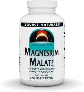 Магний малат Source Naturals Magnesium Malate 1250 мг 180 таблеток 2023-10-2678 фото