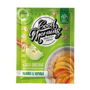 Каша овсяная Vale Good Morning Oatmeal 30х40 г Apple Cinnamon 100-70-8042257-20 фото