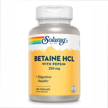 Бетаин SFD Nutrition Betaine HCl with Pepsin 250 мг 180 капсул 2022-10-1016 фото