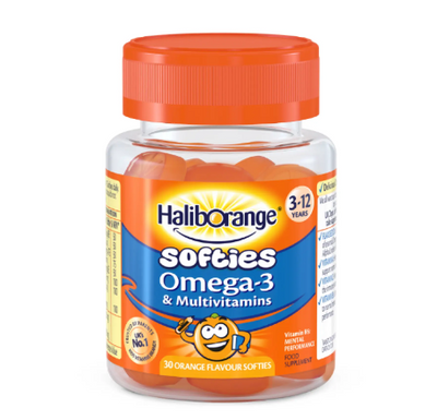 Haliborange Softies Omega-3 & Multivitamin 30 жевательных конфет Orange 2023-10-2072 фото
