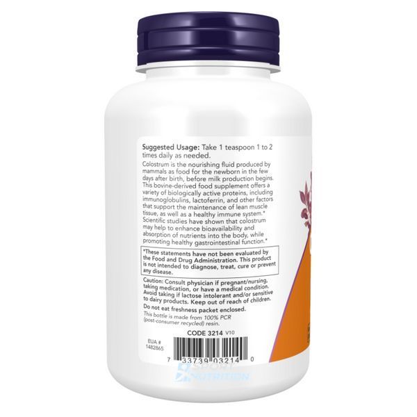 Порошок молозива Now Foods Colostrum Powder Pure 85 г 2022-10-2626 фото