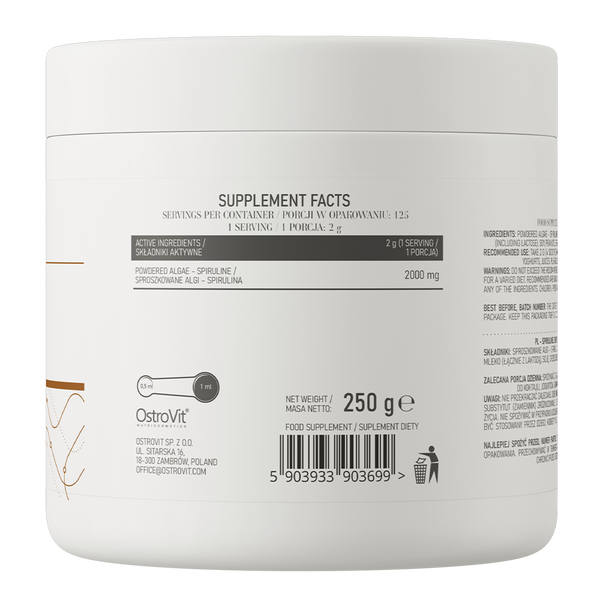 Спирулина OstroVit Spiruline 250 г 822006 фото
