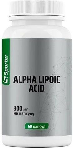 Альфа-ліпоєва кислота Sporter Alpha Lipoic Acid 300 мг 60 капсул 821596 фото