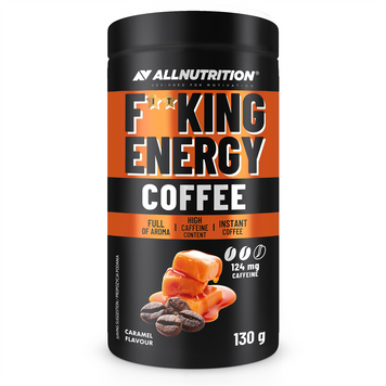 Кофе AllNutrition Fitking Delicious Energy Coffee 130 г Caramel 2022-10-0367 фото