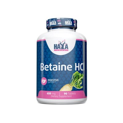 Haya Labs Betaine HCL 650 мг 90 таблеток 820176 фото