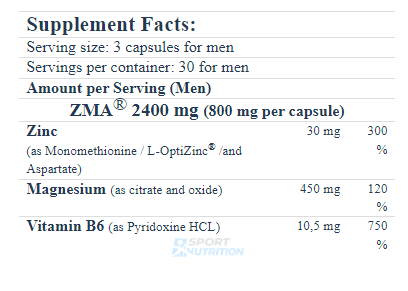 Amix ZMA Mineral Support Formula 90 капсул 819396 фото