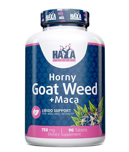 Тонизирующее средство Haya Labs Horny Goat Weed + Maca 750 мг 90 таблеток 820443 фото