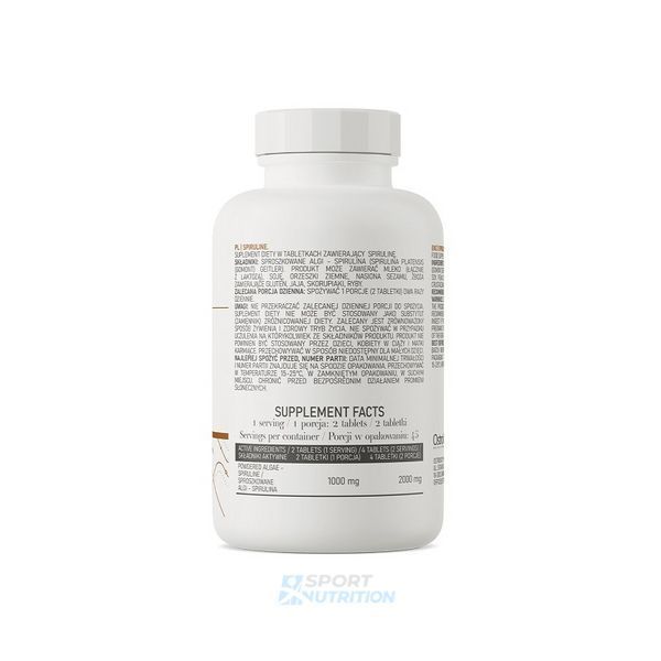 Спирулина Ostrovit Spiruline 90 таблеток 819909 фото