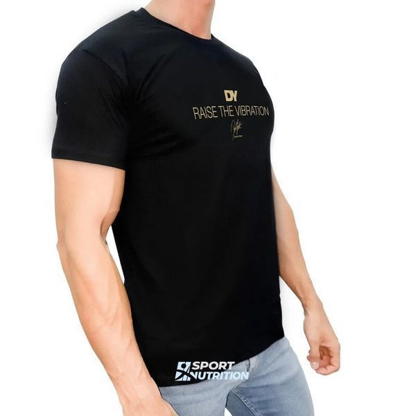 Футболка мужская DY Nutrition T-Shirt Malfini Gold L Black 100-85-5737199-20 фото