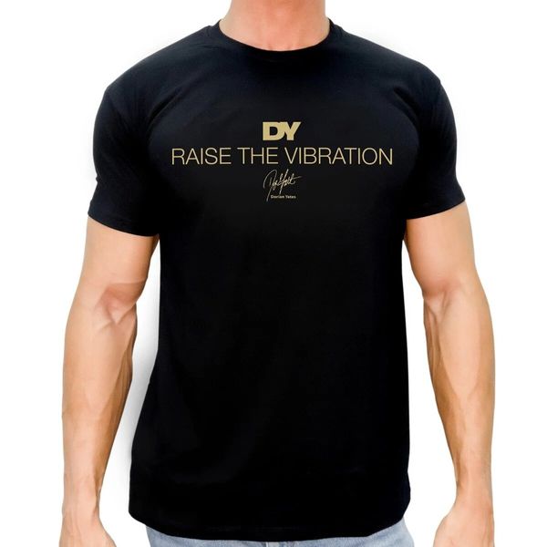 Футболка мужская DY Nutrition T-Shirt Malfini Gold L Black 100-85-5737199-20 фото