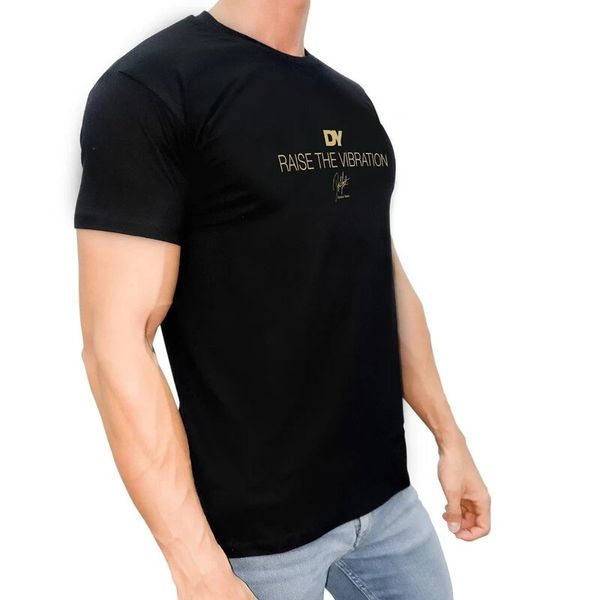 Футболка мужская DY Nutrition T-Shirt Malfini Gold L Black 100-85-5737199-20 фото