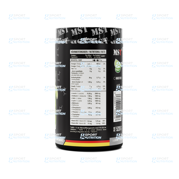MST Nutrition BCAA & EAA Zero 520 г Cucumber-Lime 11084-09 фото
