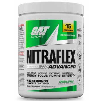 Nitraflex Advanced - 142,5 г - зелене яблуко 03/2024 821039 фото