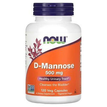Д-манноза Now Foods D-Mannose 500 мг 120 капсул 100-58-8831431-20 фото