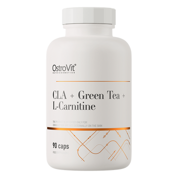 Комплексный жиросжигатель OstroVit CLA + Green Tea + L-carnitine 90 капсул 821958 фото