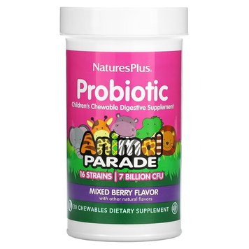 Пробіотик Nature's Plus Probiotics Bi-Layer Chewable 30 таблеток 2022-10-2849 фото