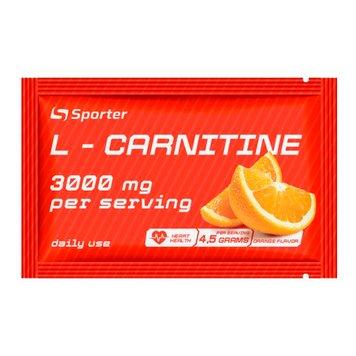 Жироспалювач Sporter L-carnitine 3000 мг 1/20 Orange 821144 фото