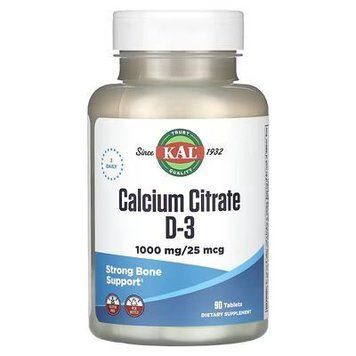 Цитрат кальцію з вітаміном Д3 KAL Calcium Citrate D-3 90 таблеток 2022-10-1771 фото