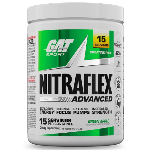 Nitraflex Advanced - 142,5 г - зелене яблуко 03/2024 821039 фото