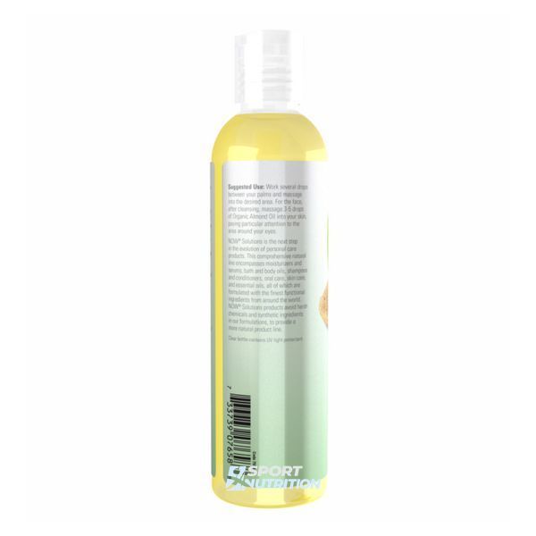 Олія солодкого мигдалю Now Foods Solutions Organic Sweet Almond Oil 237 мл 2022-10-2399 фото