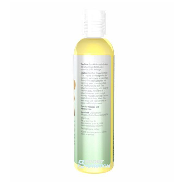 Олія солодкого мигдалю Now Foods Solutions Organic Sweet Almond Oil 237 мл 2022-10-2399 фото