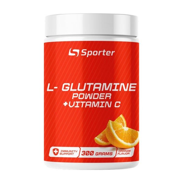 Глютамін Sporter L - Glutamine + Vitamin C 300 г Orange 820950 фото