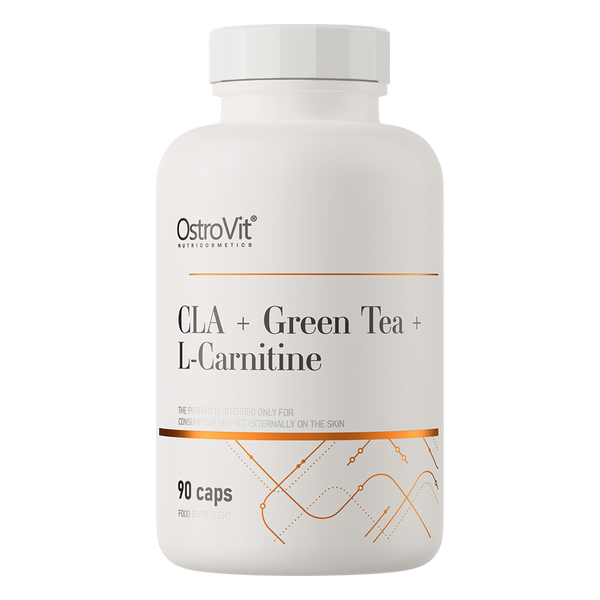 Комплексный жиросжигатель OstroVit CLA + Green Tea + L-carnitine 90 капсул 821958 фото