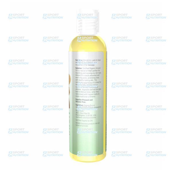 Масло сладкого миндаля Now Foods Solutions Organic Sweet Almond Oil 237 мл 2022-10-2399 фото