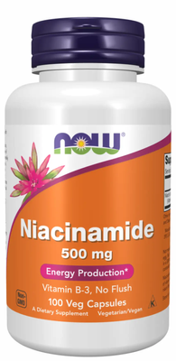 Now Foods Niacinamide 500 мг 100 капсул 2022-10-0006 фото