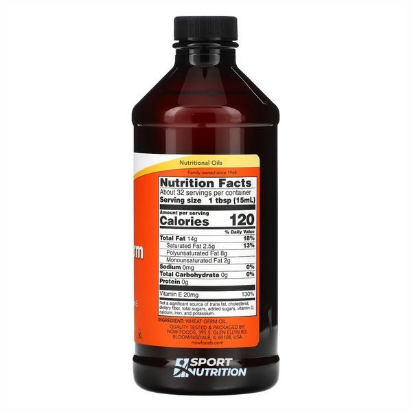 Олія зародків пшениці Now Foods Wheat Germ Oil 473 мл 2022-10-0679 фото