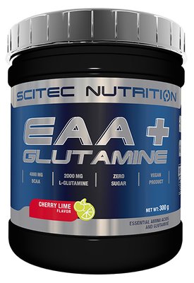 Scitec Nutrition EAA + Glutamine 300 г Вишня-лайм 5999100016163 фото