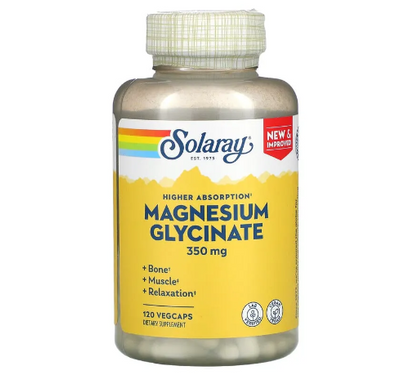 Solaray Magnesium Glycinate 350 мг 120 капсул 2022-10-1798 фото